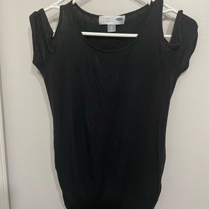 Maternity cold shoulder top, Size XS, black